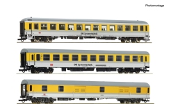 Roco 74013 - H0 - 3-tlg. Set Messwagen DB Systemtechnik, DB AG, Ep. VI